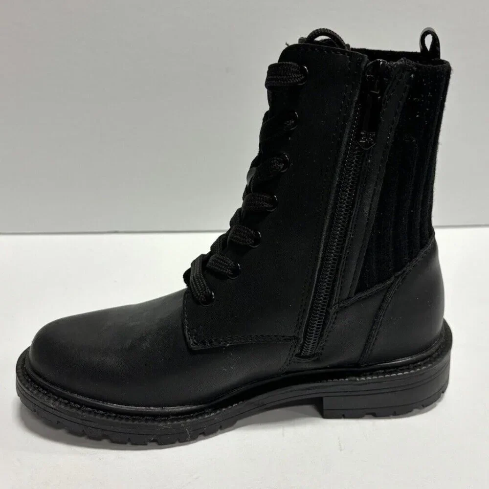 Sam Edelman Kids’ Lydell Combat Boots Black, Girls’ Size 13 M